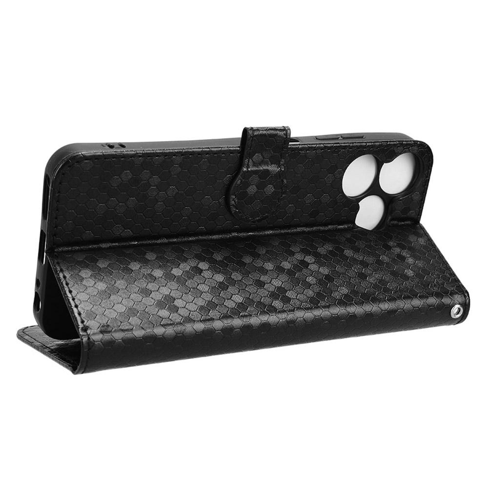 For ZTE Blade V50 Smart/Blade V50 Design 4G Leather Case Dot Imprinted Flip Phone Cover