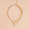 Fashionable Necklace Multiple Layer Necklace Elegant Party Necklace Alloy Texture Trendy Fashion Jewelry for Daily Party