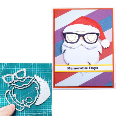 Christmas Santa Claus Dies Cuts For Card Making, Cutting Dies, Metal Die Cutting Mold, Scrapbooking Dies, DIY Etched Embossing Stencil For Craft