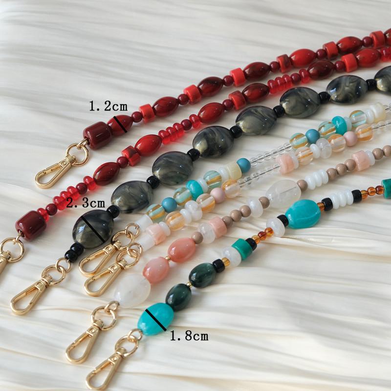 New Phone Accessory Long Cellphone Chain Anti Lost Universal Beaded Shoulder Neck Crossbody Phone Strap Phone Case Holder Chain