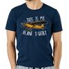 Piloto De AvióN Para Hombre Camisa De AlgodóN Ajustada CóMics