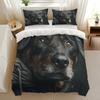 Pet Dog Hound Pattern Bedding Sets Cute Puppy Print Duvet Cover Bed Comforter Set Exquisite Bed Supplies Set Luxury Gift