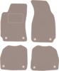 Beige Velour Floor Mats For: Skoda Superb I Sedan (2001-2008)