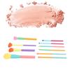 Set de 10 pinceaux de maquillage Cheveux en nylon doux Pinceaux cosmétiques colorés pour poudre libre Blush Ombre à paupières Co