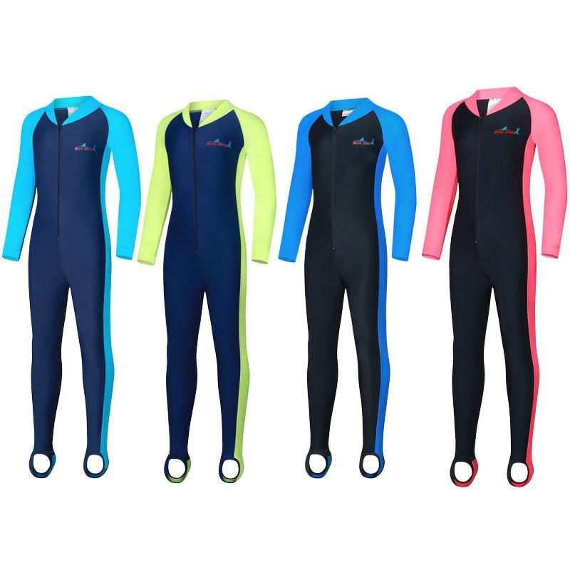 Kinder UV-Schutz Rash Guard Badebekleidung Surfen Tauchen Schwimmen Schnelltrocknend Atmungsaktiv Langarm Sonnenschutzanzug Jungen Mädchen