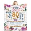 Happy Birthday Gift Blanket Gift for Women Four Seasons Multifunctional Flannel Blanket