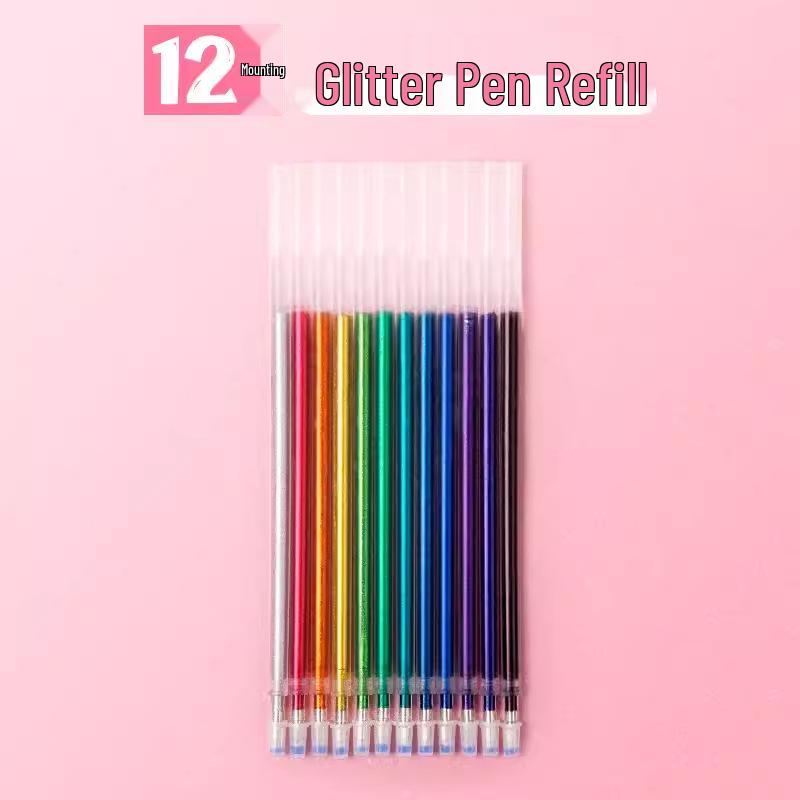 Luminous Color-Changing Glitter Gel Pen - Silver Light & Pearl Marker for Journaling