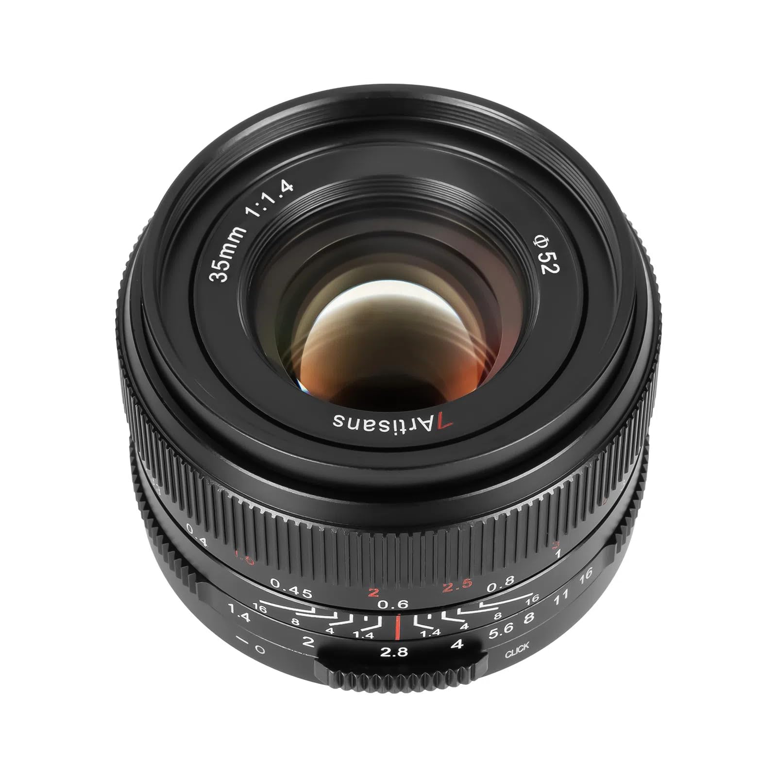 

7artisans 35mm III RF Mount Canon RF Single Focal Interchangeable Large Black F1.4 Lens, Compatible, Length, Lens, Aperture, Full-Frame, (2-Year чорний