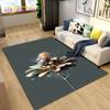 3D Daisy Flower Pattern Area Rug,Carpet Rug for Living Room Bedroom Sofa Doormat Kitchen Decoration,Kids Play Non-slip Floor Mat