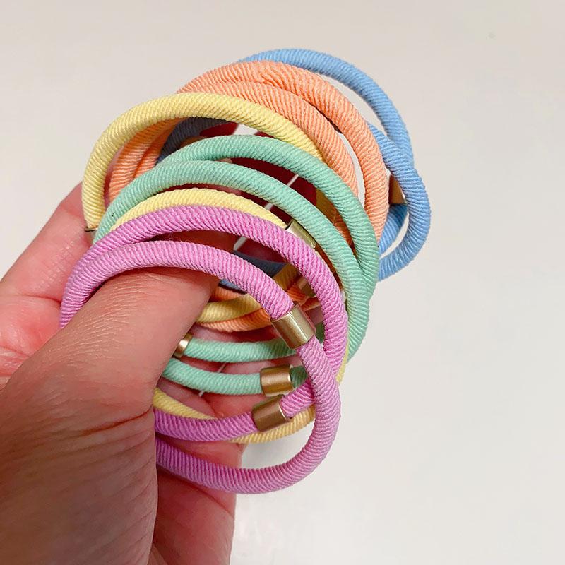10pcs Trendy Girls Braided Elastic Hair Rubber Bands Women Hair Scrunchies Ponytail Hair Holder Hair Gum Hair Tie