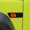 Black Car Side Fender Turn Signal Light Lamp Decoration Cover Stickers for Suzuki Jimny JB64 JB74 2019-2025 Exterior Accessories