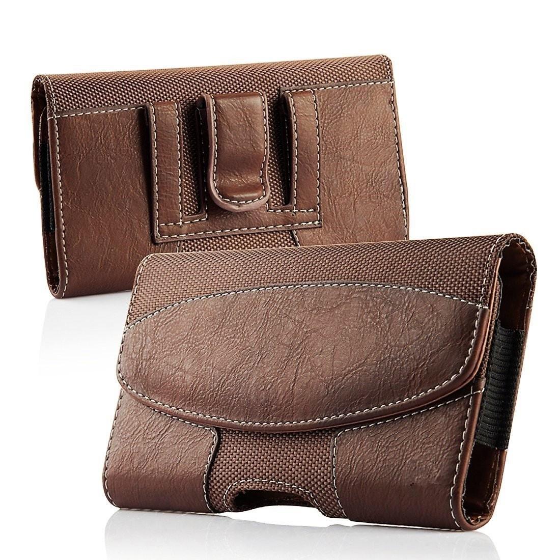 

Genuine Leather Patchwork Waist Bag Case for iPhone 13/15 Max 14 Pro Max