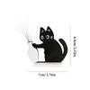 Black Cat Pushing Vase Decor Cat Whisker Collection & Memorial Box Fridge Magnet Home Office Decor Perfect Gift For Cat Lovers