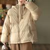 Down jacket women's winter new hooded high-quality white duck down bread jacket down warm jacket