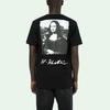 Off-White Mona Lisa Series SS19 Round Neck Short Sleeve T-Shirt Men Tops Black OMAA027S191850051020