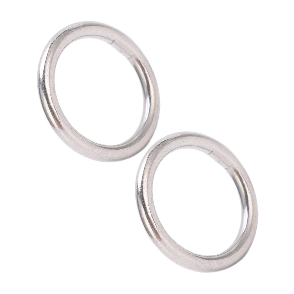 5Pcs 304 Stainless Steel Round O s Seamless Multi Purpose Welding Metal O s for Marine Boat Equipment s
