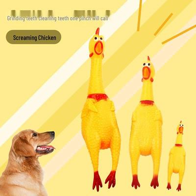 Giocattolo per cani Pollo Urlante - Pollo Vocalizzante Unico 6"