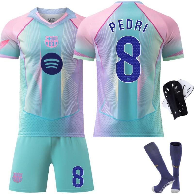 2526 Blue Edition Football Jersey No. 19 Yamal 9 Levan 8 Pedri 10 Set
