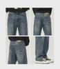 2024 Trendy American Men's Retro Straight-Leg Jeans - Fashionable, Loose-Fit, High-Street Style