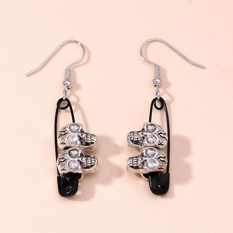 Vintage Witch Vampire Heart Earrings Gothic Cross Talisman Dangle Earrings Steampunk Royal Party Statement Jewelry Gifts