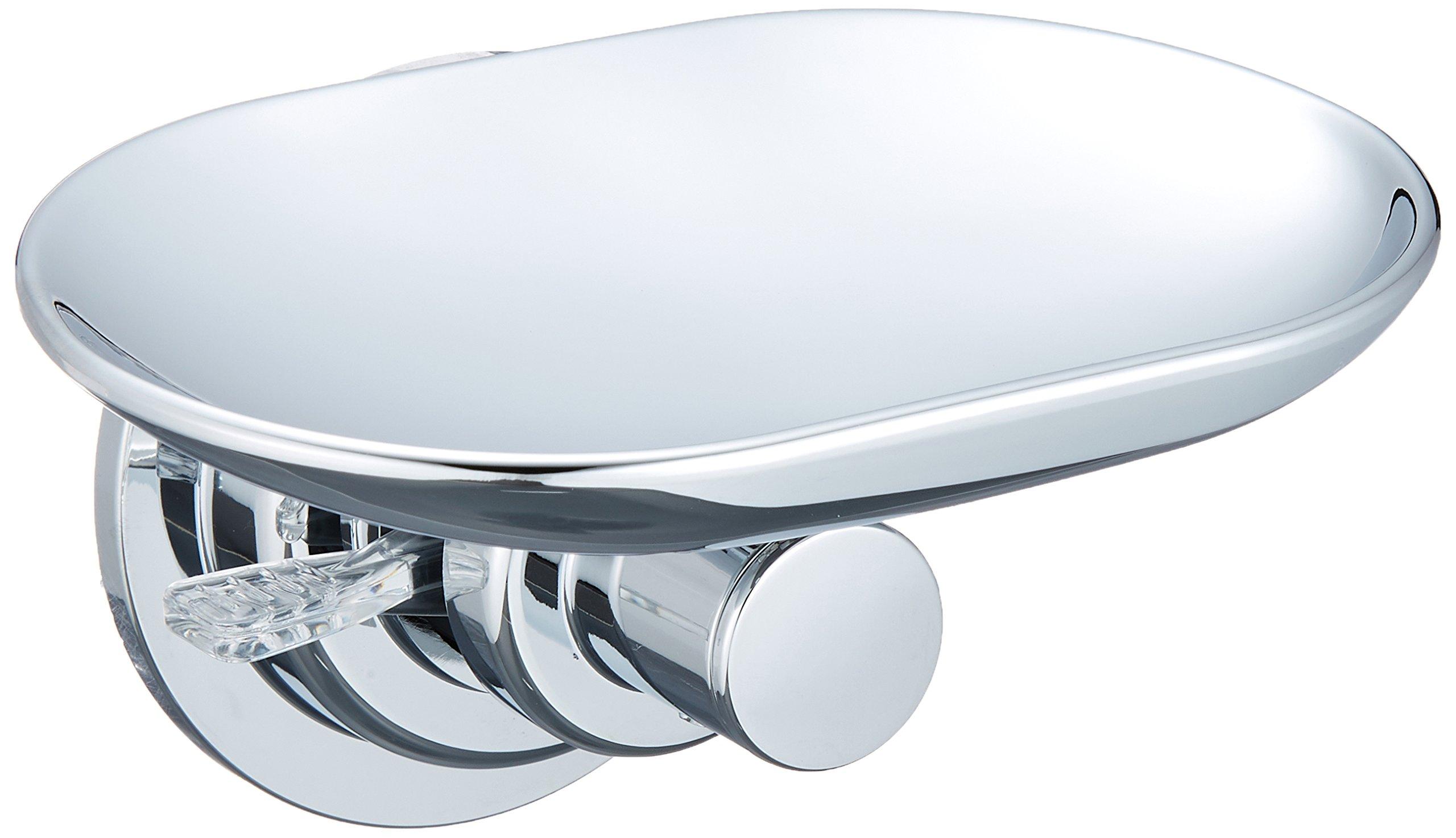

SANEI Soap Holder Soap Dish Powerful Vacuum Suction Cup Metallic PW1813