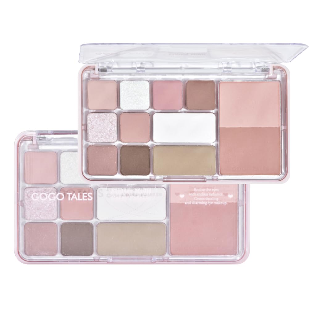 

GOGO TALES Flutter Multicolor Palette (01 Soft Pink) Multicolor Eyeshadow, Highlighter, Shading, Blush, Under-eye Makeup, Multifunctional Multicolor