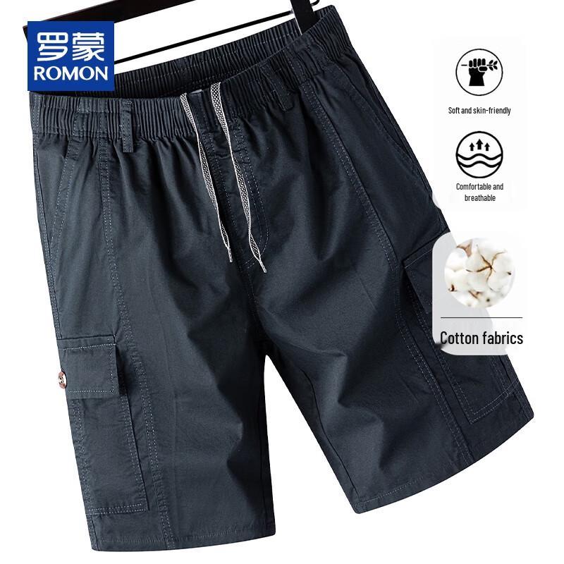 

Romon Men s Casual Cotton Shorts 4XL