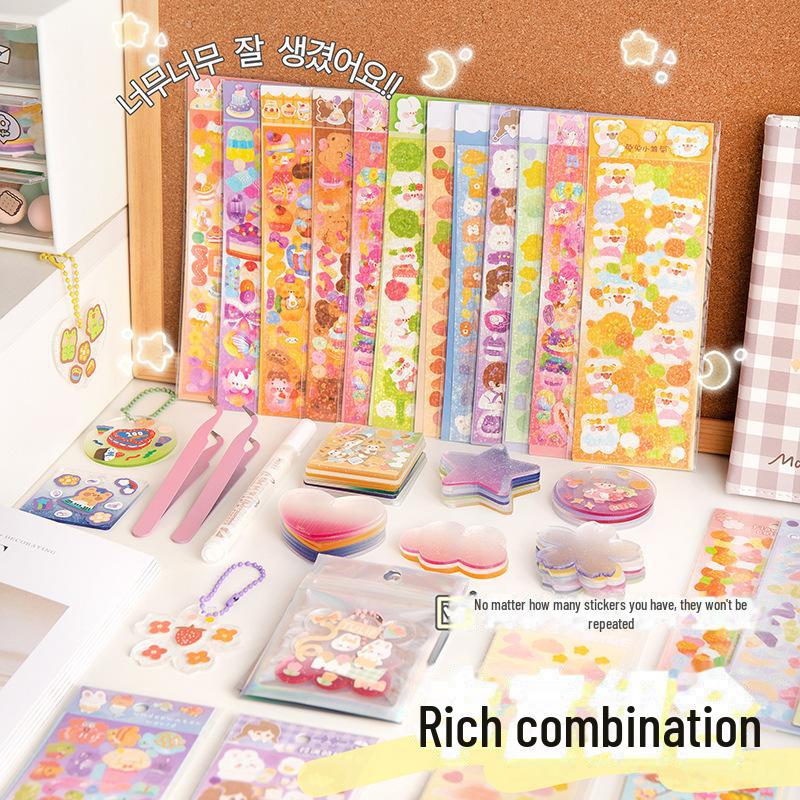 

Gukapan DIY — набор милых наклеек для детей высокого класса — коллекция наклеек и справочных инструментов.