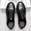 2025 Herren Leder Freizeitschuhe Komfort Schwarz Formelle Oxfords für Herren Abriebfeste Herren Büroschuhe Zapatos De Vestir Hombre