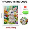 DIY Cute Little Rabbit Pearl Diamond Art Painting Kits for Adults and Beginners, Fine View Sparkling Painting Craft Home Wall Decor Handmade Gift