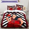3pcs Duvet Cover Set (1*Duvet Cover + 2*Pillowcase, Without Core), SLAM DUNK Print Soft All‑Season Bedding Set, Home Bedroom Decor Gift