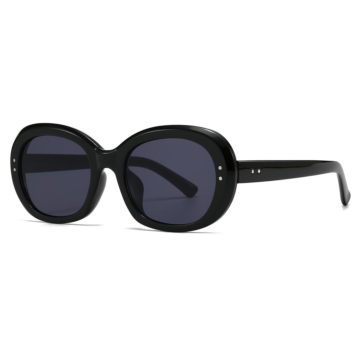 

Cross-Border Trade Latest Modern Retro Oval Sunglasses Ins Style Stt Photography Big-Name Studded Sunglasses 27101