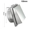 Wall Ceiling Air Vent Air Outlet Waterproof Vents Cap 125 150mm 304 Steel