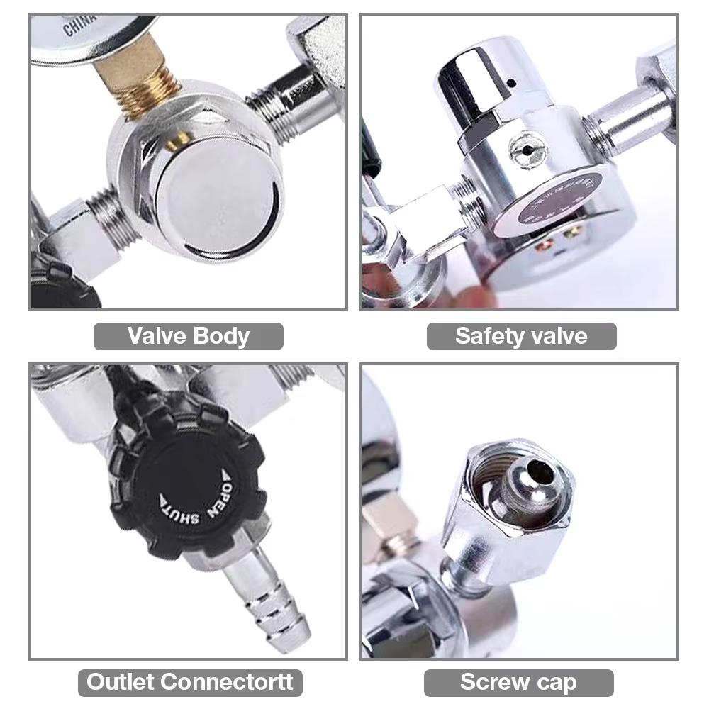 New 2025, CO2 Flow Meter Mig Tig 0-25 MPa, Standard Flow Meter, Welding Device, Argon Pressure Reducer