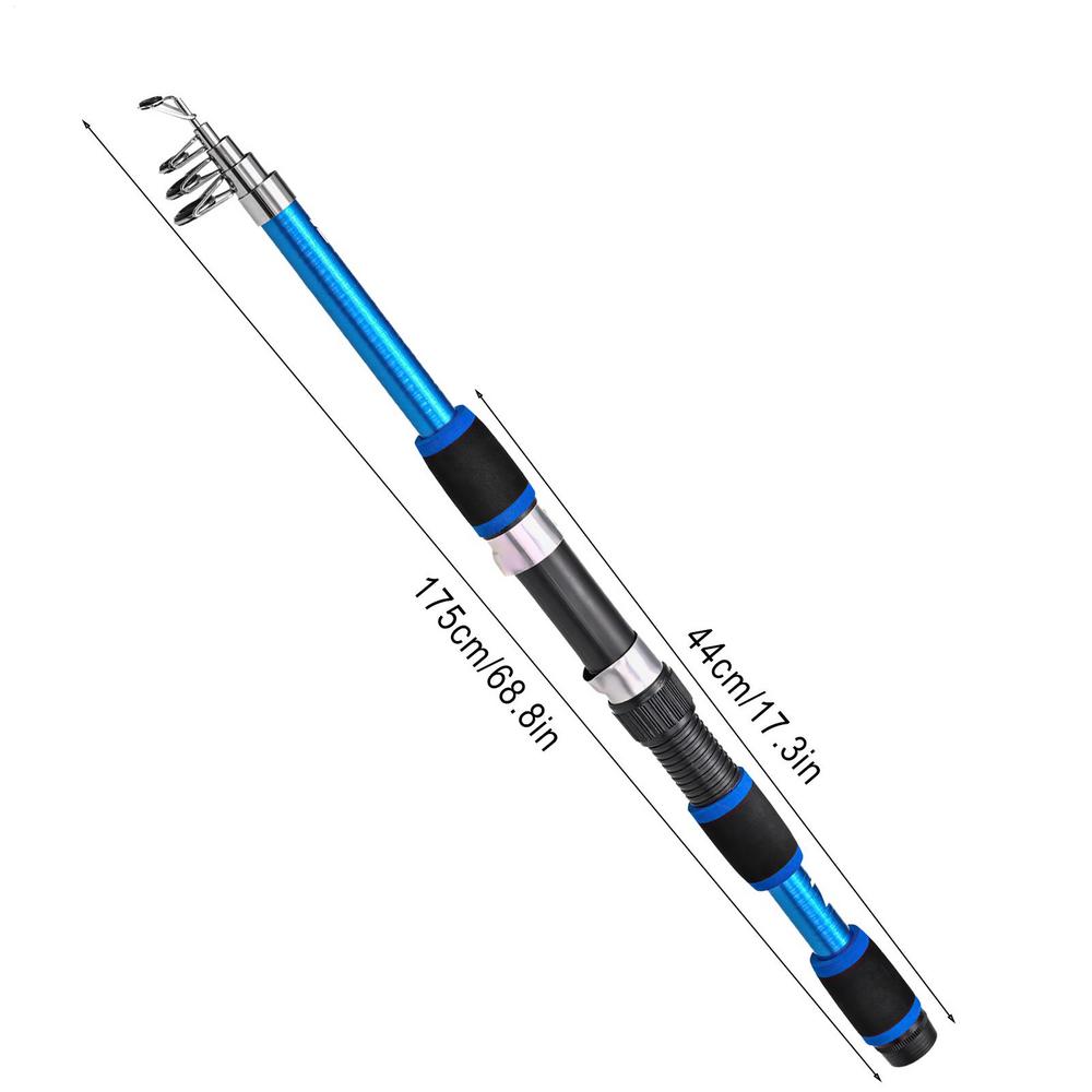 Glass Fiber Fishing Rod Telescopic Non Slip Glass Fiber Fishing Rod Small Colorful Fishing Pole for Outdoor Travel Hiking
