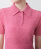 MUSINSA STANDARD WOMAN Women'S Boucle Knitted Polo Shirt [Pink]