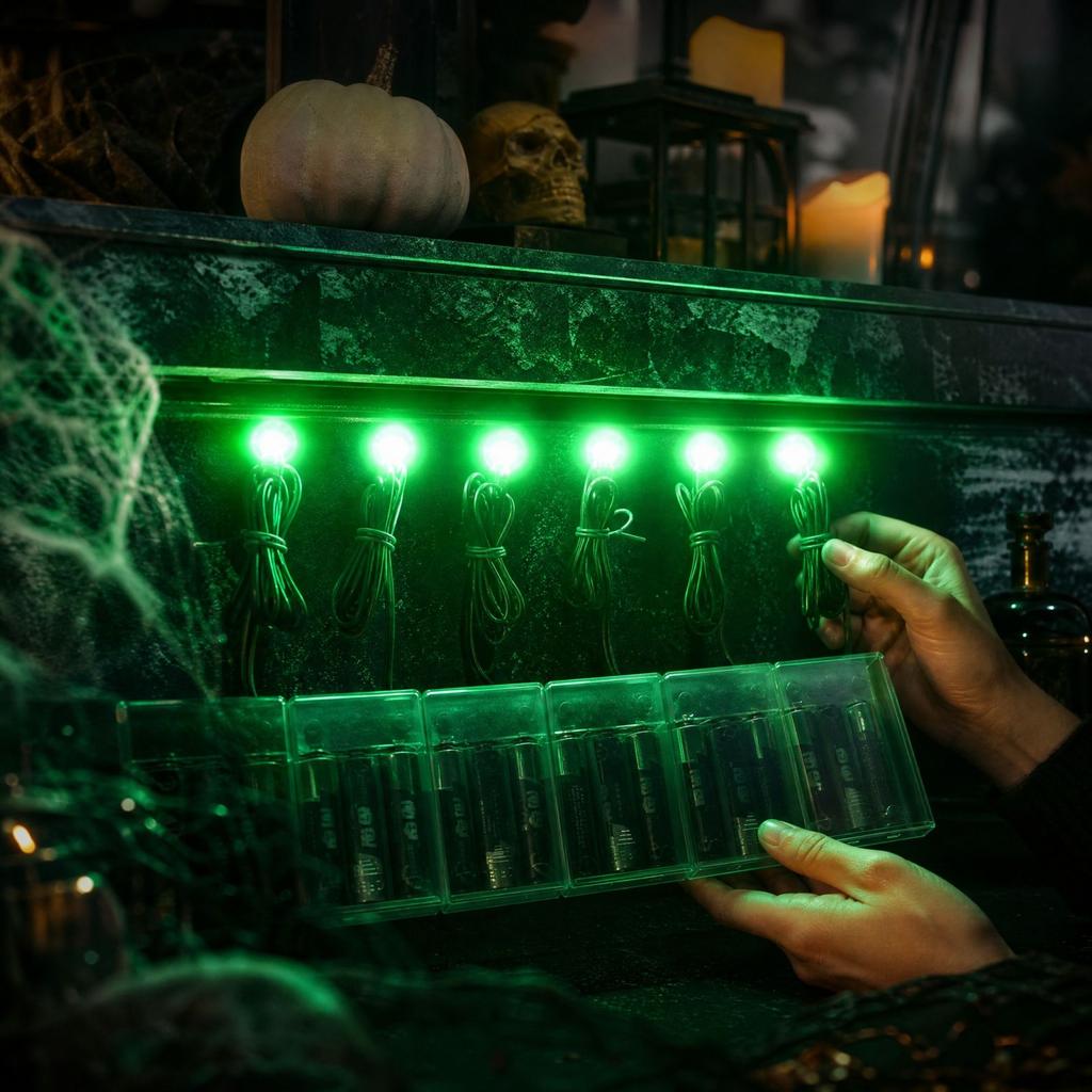 Halloween Eye Decorative Lights with Remote Control, 8 Functions, One for 6 Lights, Scary Party Decor