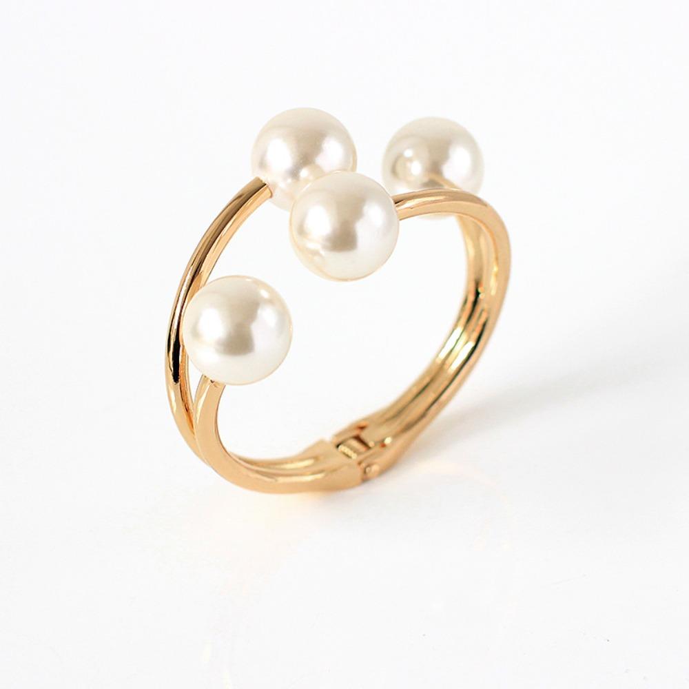 Pearl Bracelet Versatile Bracelet Double Layer Pearl Bracelet Women s Asymmetrical Half Open Jewelry
