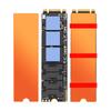 Мідний радіатор JEYI M.2 NVMe з термопрокладкою та гумовими ремінцями для охолодження SSD 2280 у ноутбуках