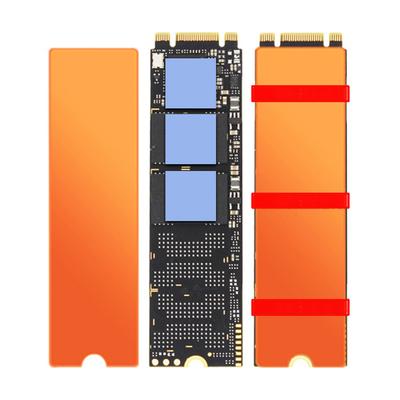 JEYI M.2 NVMe Copper Heat Sink with Thermal Pad and Rubber Straps for 2280 SSD Laptops Cooling Heatsink