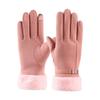 Warm Full Finger Mittens Touch-screen Riding Protective Mittens Plush Driving Gloves  Cycling