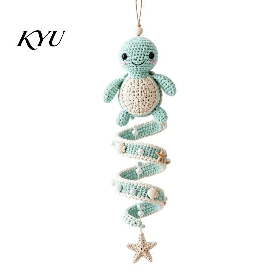 Ornamenti Appesi per Albero di Natale Tema Oceano Kit Uncinetto a Spirale, Arte Decorativa Fai da Te, Kit per Principianti Assemblaggio Facile Artigianato per la Casa