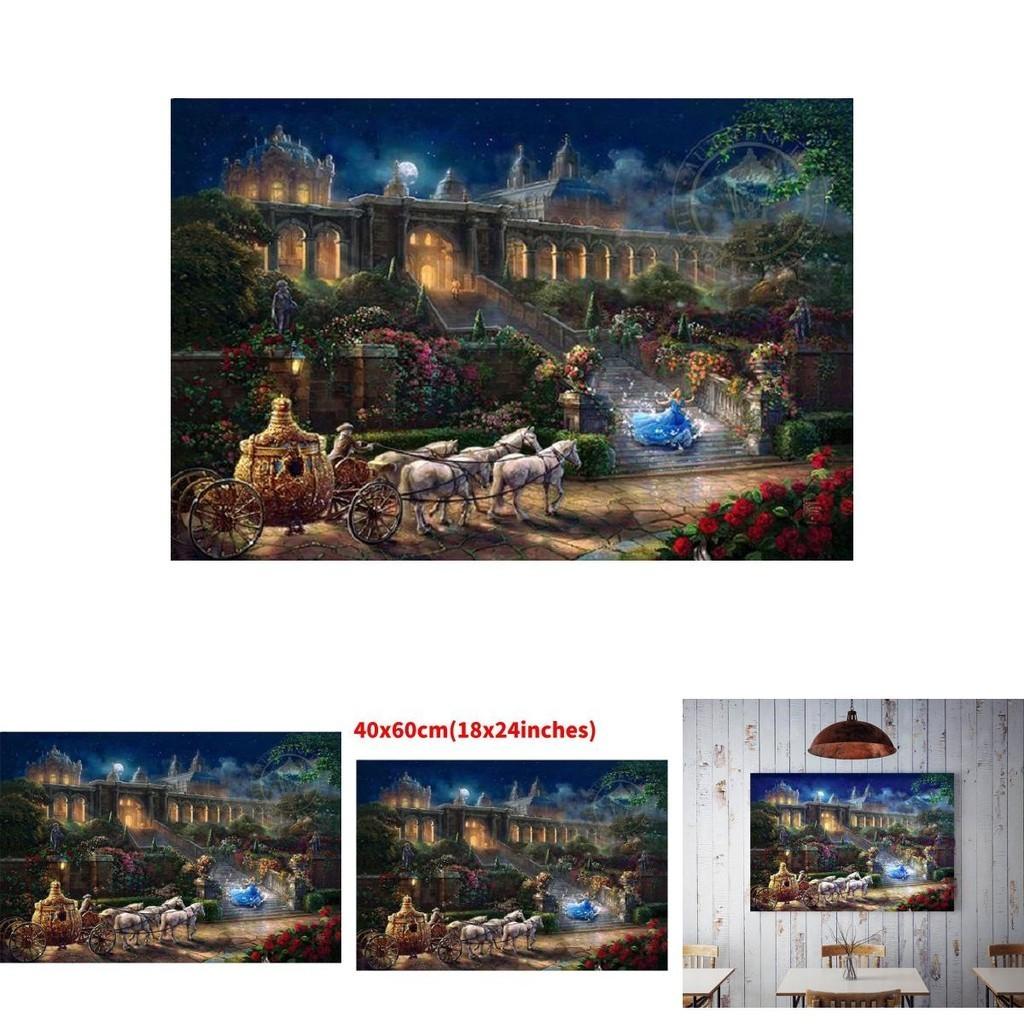 Meerjungfrauen-Prinzessin Leinwand Wandkunst Modernes Märchen Kinderzimmer Dekor Malerei