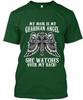 She Watches Over My Back Mom Is Guardian Angel TTshirt Made In USA S To 5XL