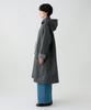 Afternoon Tea Living Stand Collar Charcoal Gray Raincoat/Poncho JK16, Raincoat,