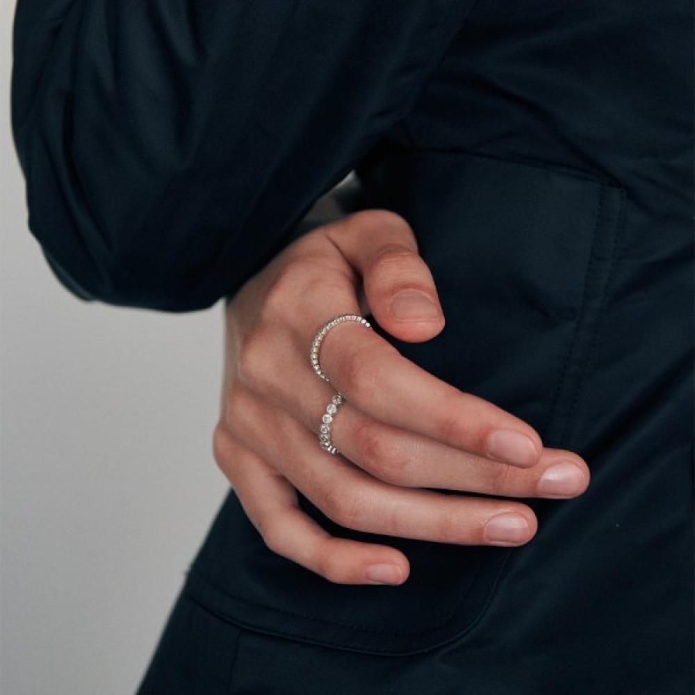 Verte 925 Silver Ronde Dew Ring   cinq.Silver.231