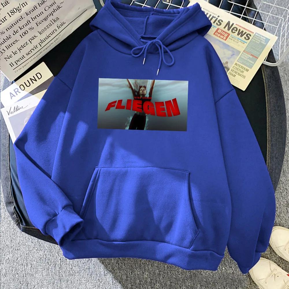 

Худи Nina Chuba с графикой альбома, свитшоты с длинным рукавом, зимняя уличная одежда для мужчин/женщин 3XL