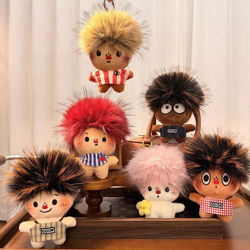 Ugly Cute Funny Explosion Head Doll Toy Pendant Keyring Handbag Hangings Ornament Gifts