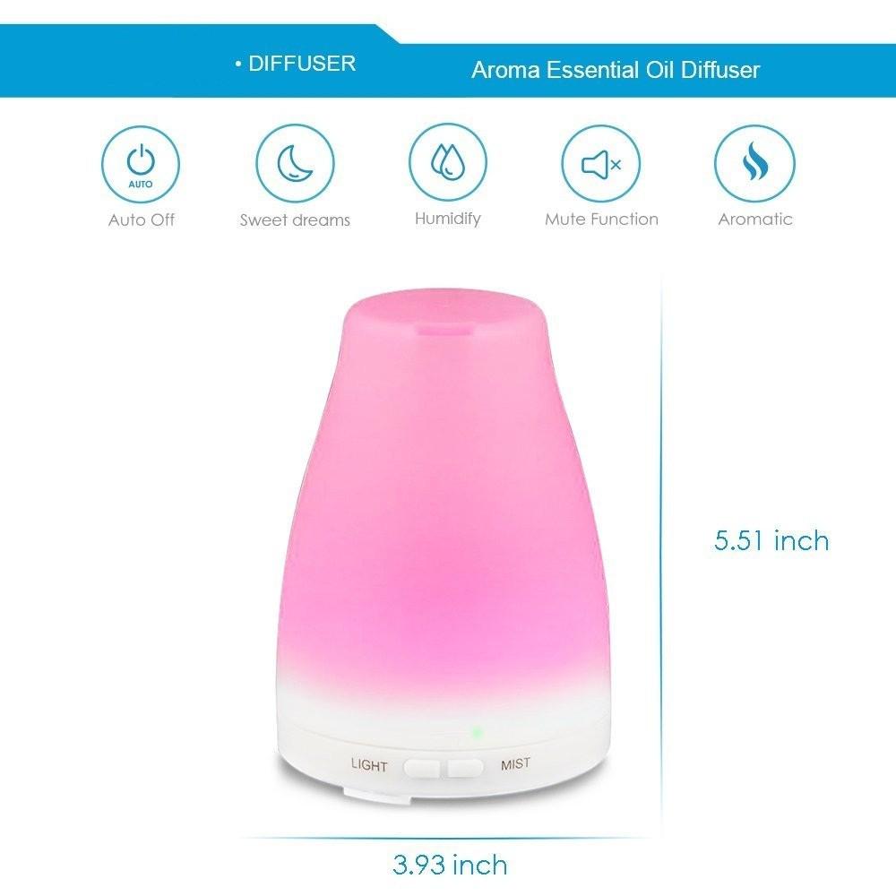 120ML Holzmaserung Ultraschall Aroma Diffusor und Luftbefeuchter für den Heimgebrauch