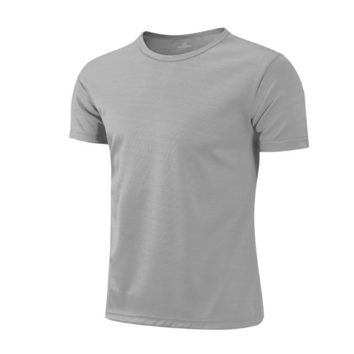 Summer Round Neck Quick Dry Work T Shirt Short Sleeve Moisture Wicking Casual Tee